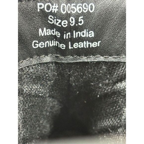 Thomas & Vine Men's Jaylon Genuine Leather Cap Toe Ankle Boot Black Size 9.5 - Picture 5 of 6